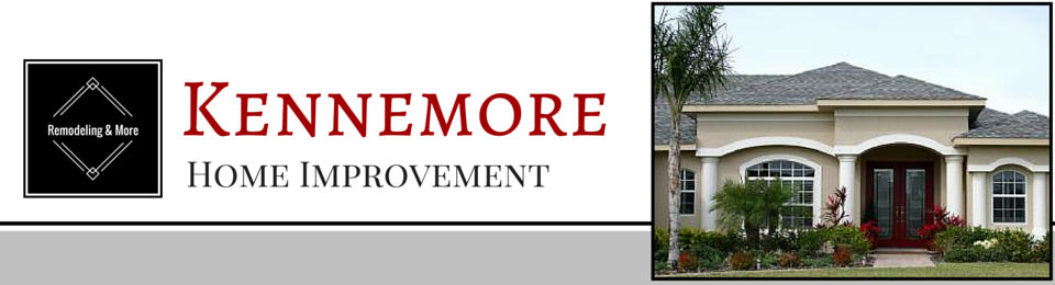 Logo for Kennemore Home Improvement featuring company name in red and black text next to a house exterior.