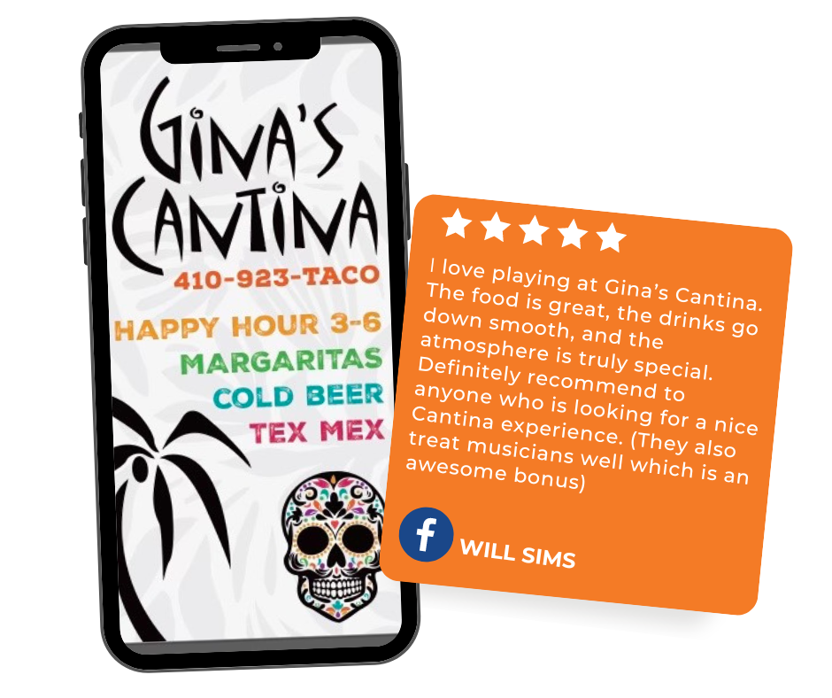Gina's Cantina iPhone and Facebook review