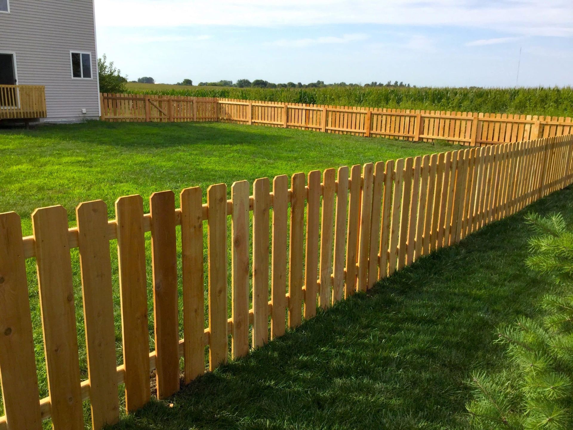 Cedar Spaced Picket | Cambridge, IA | Huber Fencing LLC