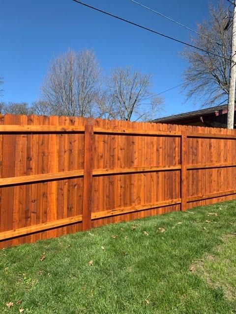 Inside of Cedar Fence | Cambridge, IA | Huber Fencing LLC