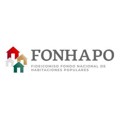 FONHAPO logo with colorful houses and text 