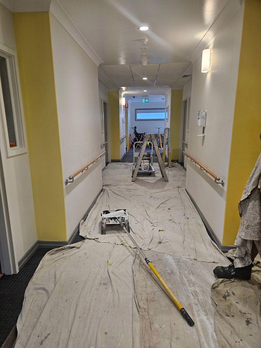 Hallway Under Renovation — Nick Favot Painting In Bohle, QLD