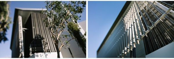 Two Pictures of a Building With a Blue Sky in the Background — Nick Favot Painting in Bohle, QLD