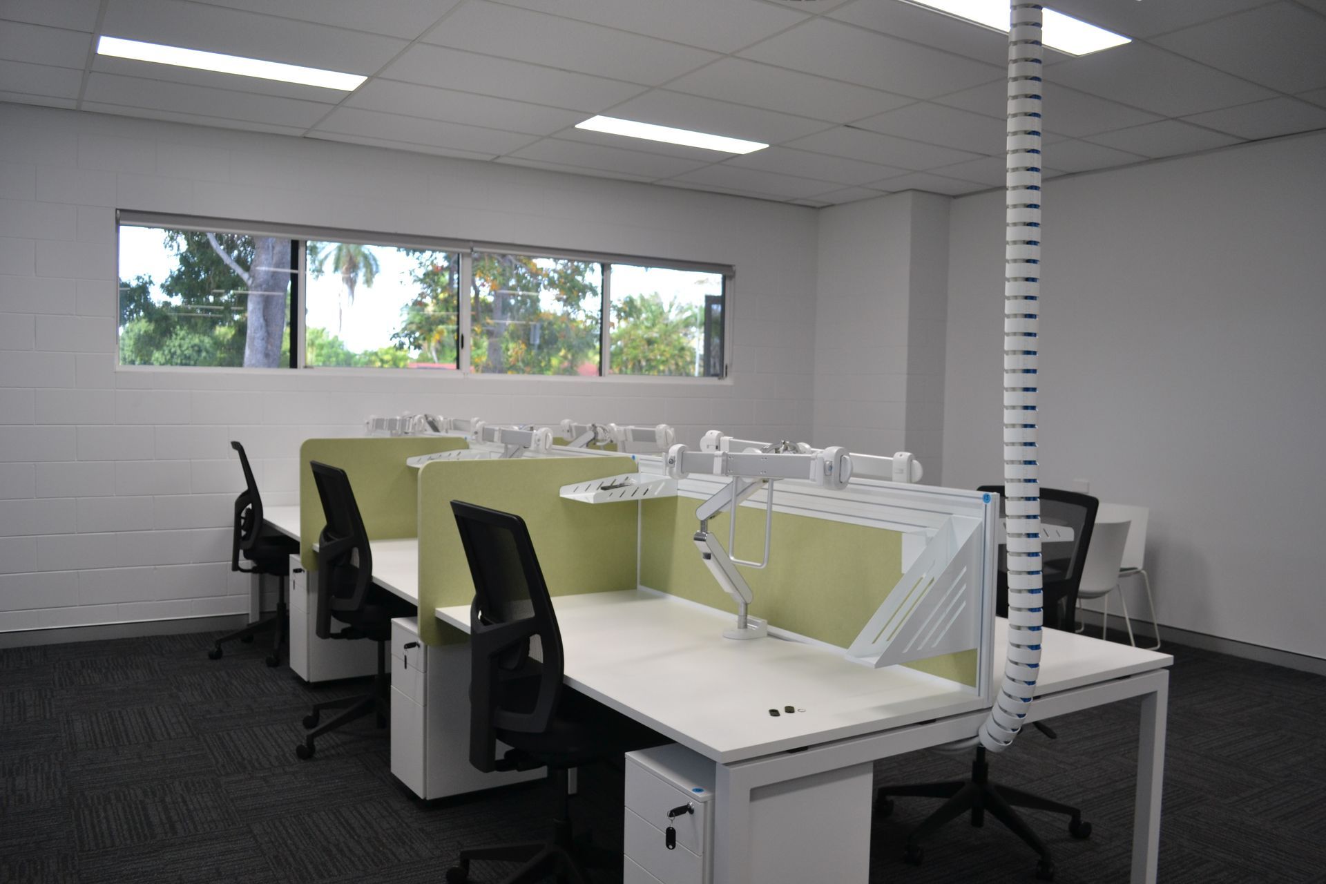 Modern Office Space With Multiple Workstations — Nick Favot Painting In Bohle, QLD