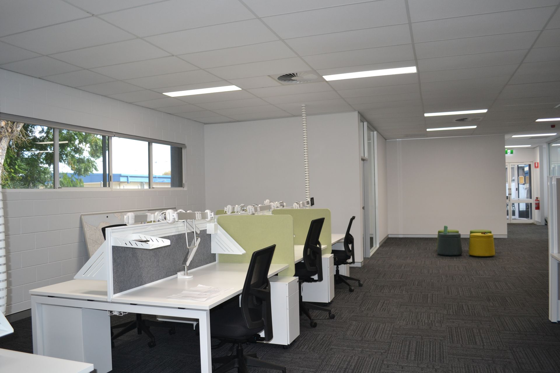 Modern Office Space With Desks,  Chairs, and Dividers — Nick Favot Painting In Bohle, QLD