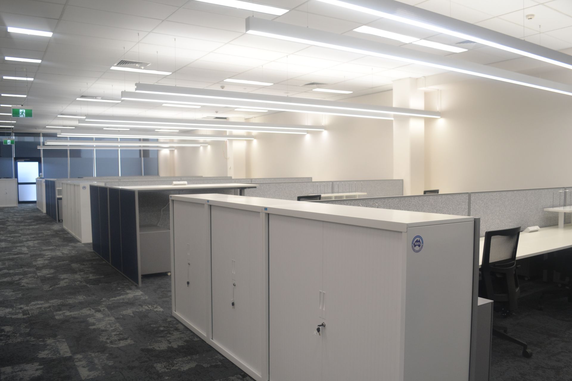 Modern Office Space With Empty Cubicles — Nick Favot Painting In Bohle, QLD