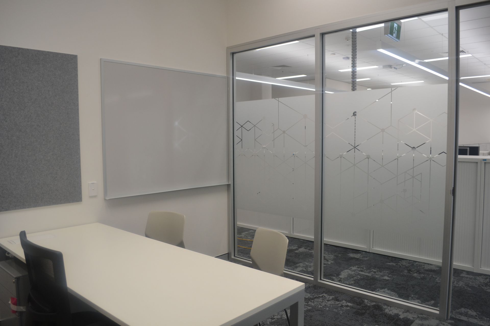 Modern Office Room With a Whiteboard — Nick Favot Painting In Bohle, QLD