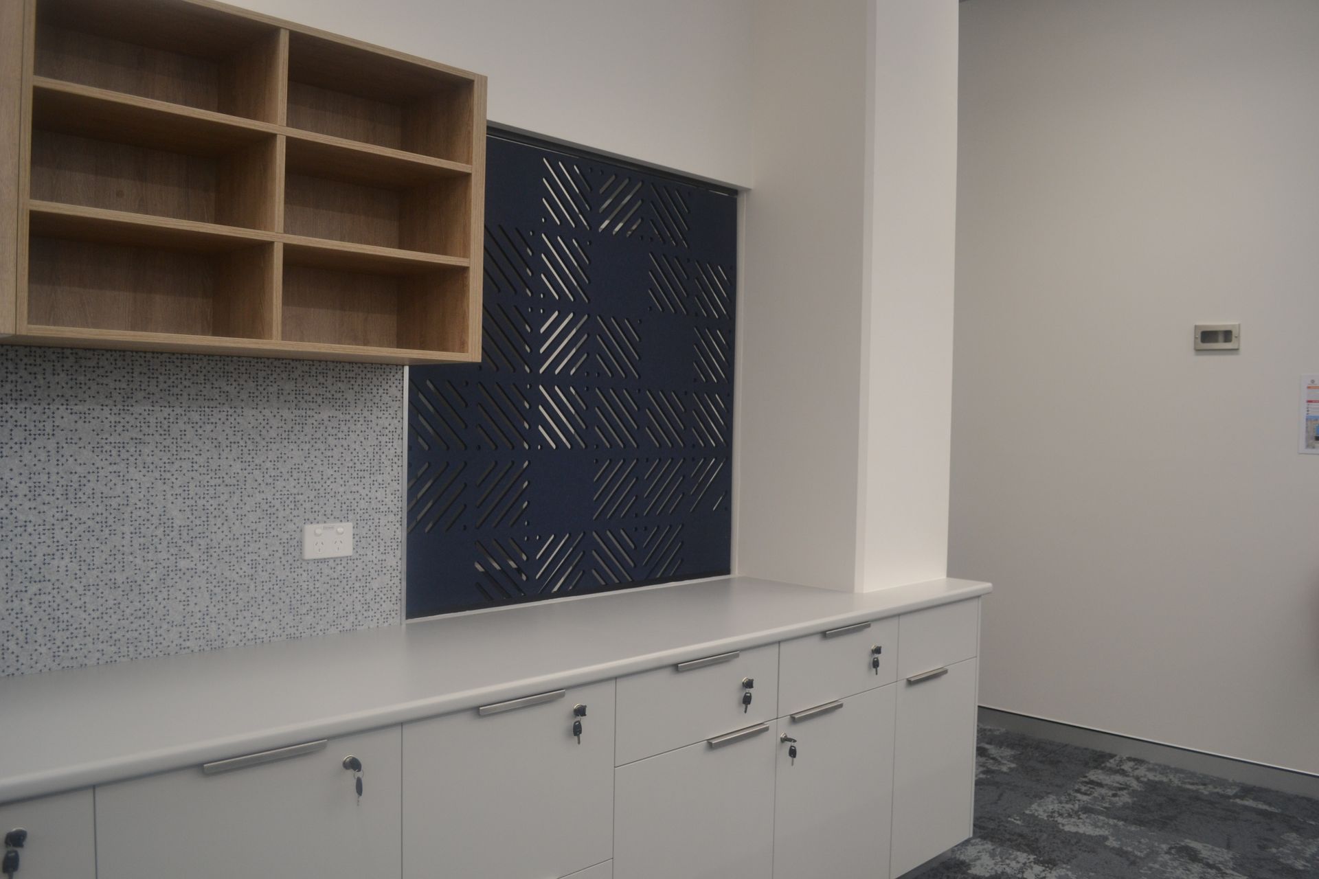 Modern Kitchen With White Cabinetry — Nick Favot Painting In Bohle, QLD