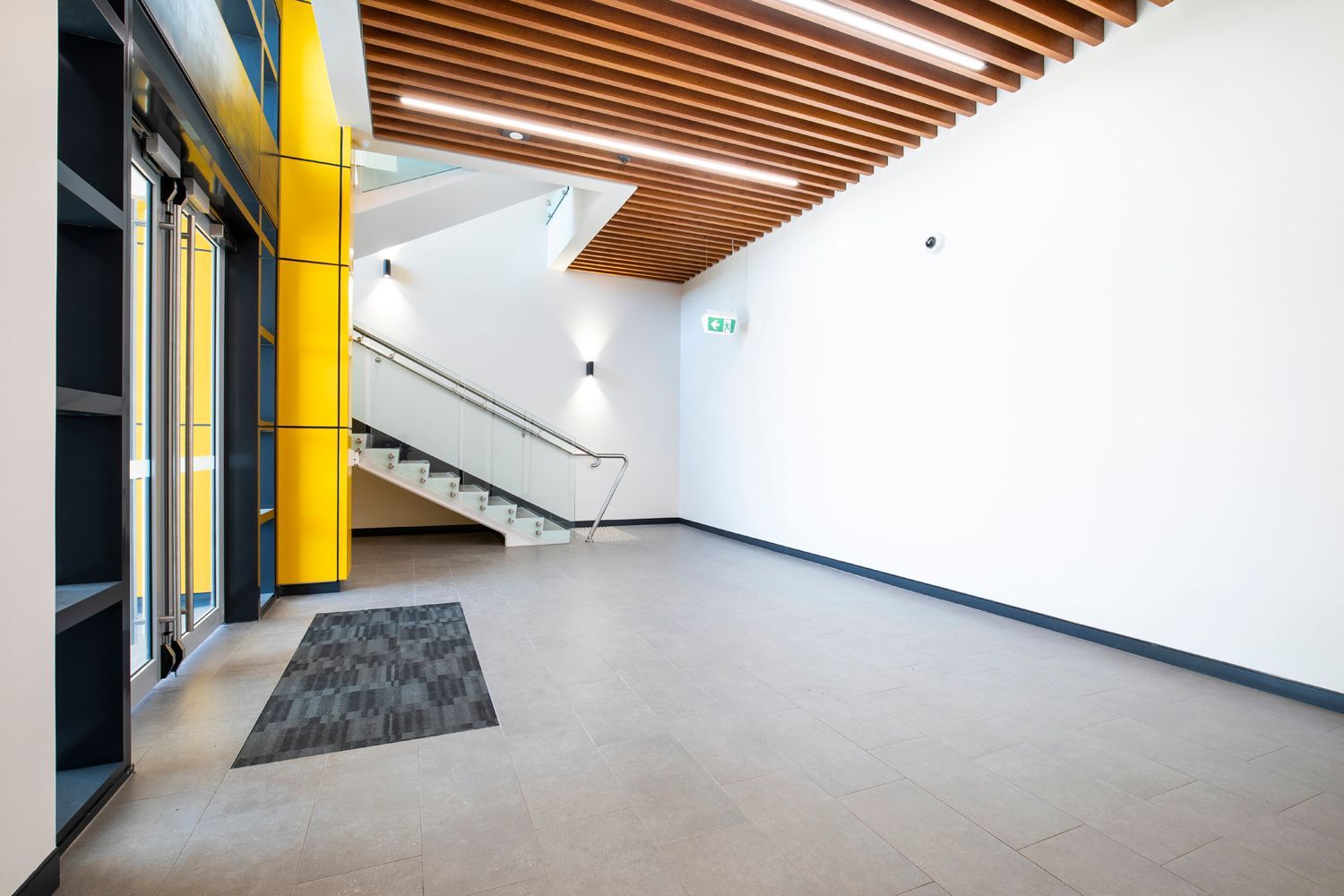 Modern Lobby With Wooden Ceiling Slats — Nick Favot Painting In Bohle, QLD