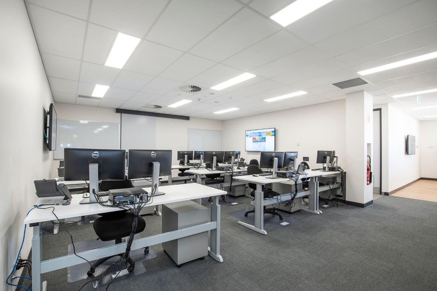 Modern Office Space With Multiple Computer Workstations — Nick Favot Painting In Bohle, QLD
