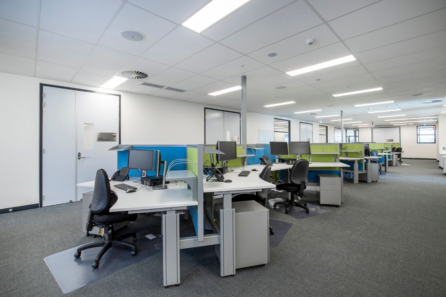 Modern Office With Curved Desks — Nick Favot Painting In Bohle, QLD