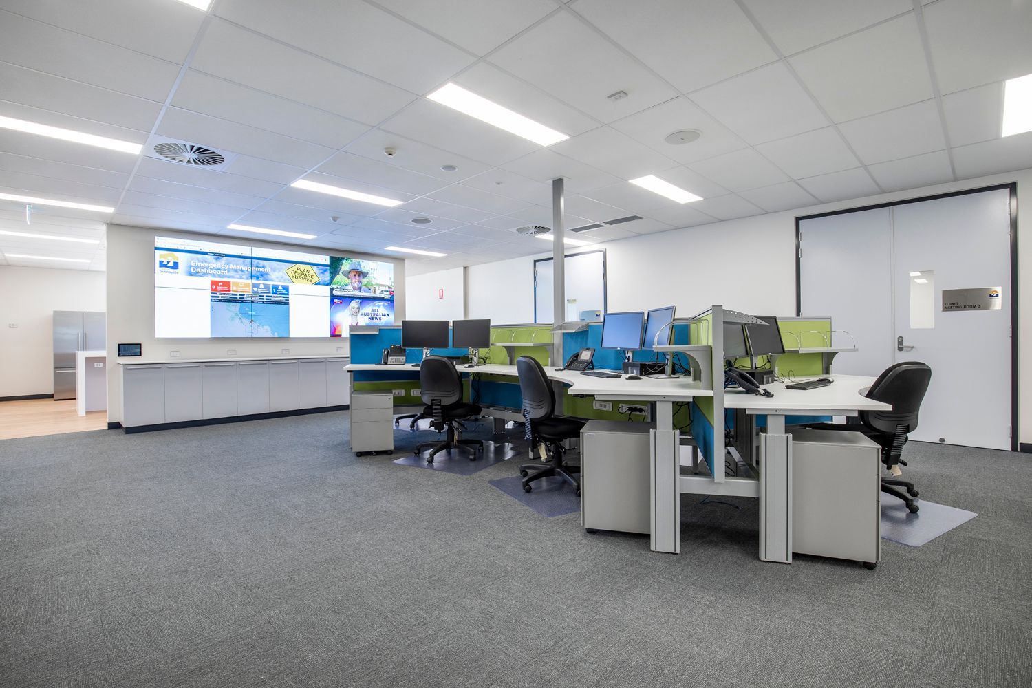 Spacious Office With Modern Desks and Multiple Computers — Nick Favot Painting In Bohle, QLD