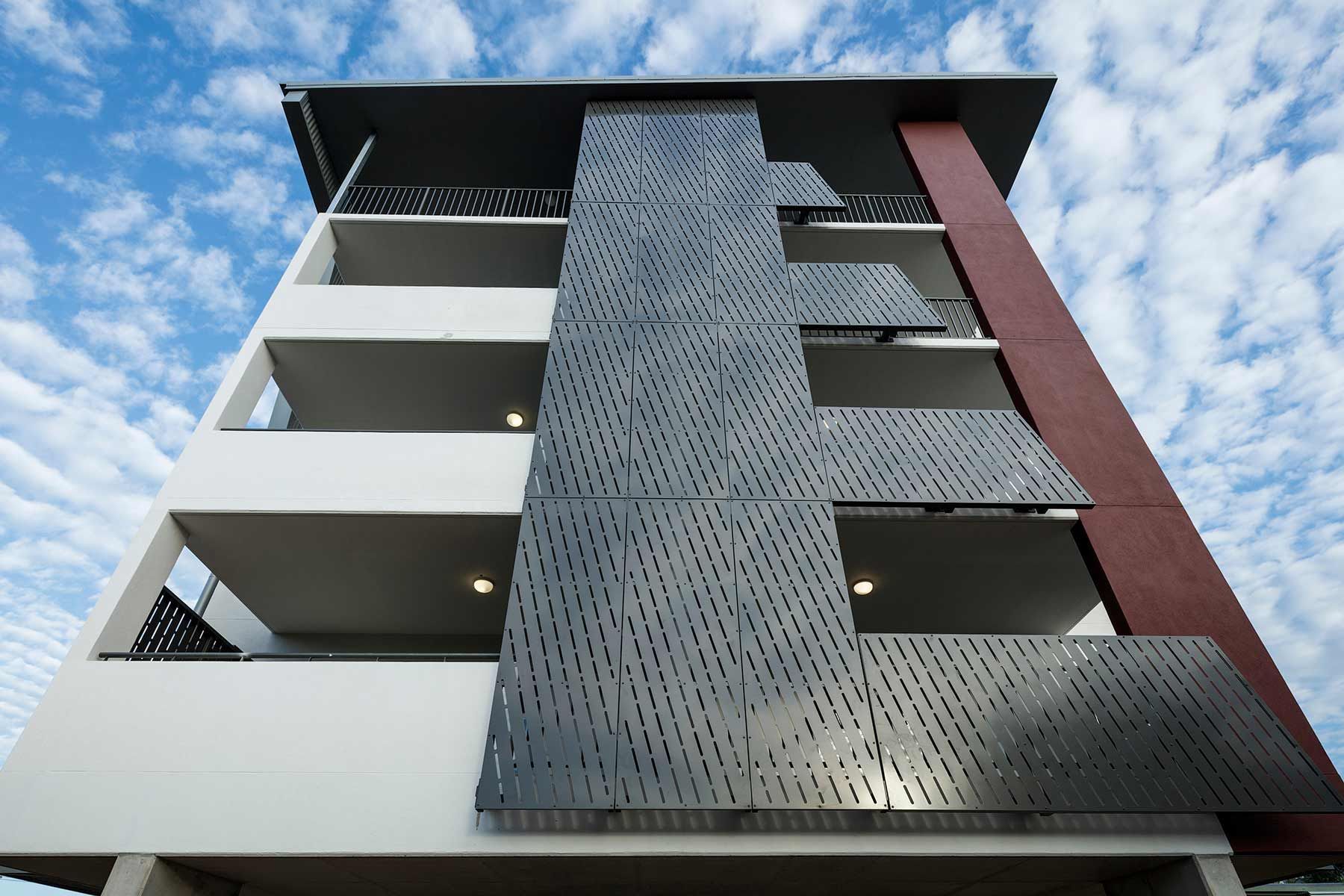 Multi-storey Apartment Building With Distinctive Balconies — Nick Favot Painting In Bohle, QLD