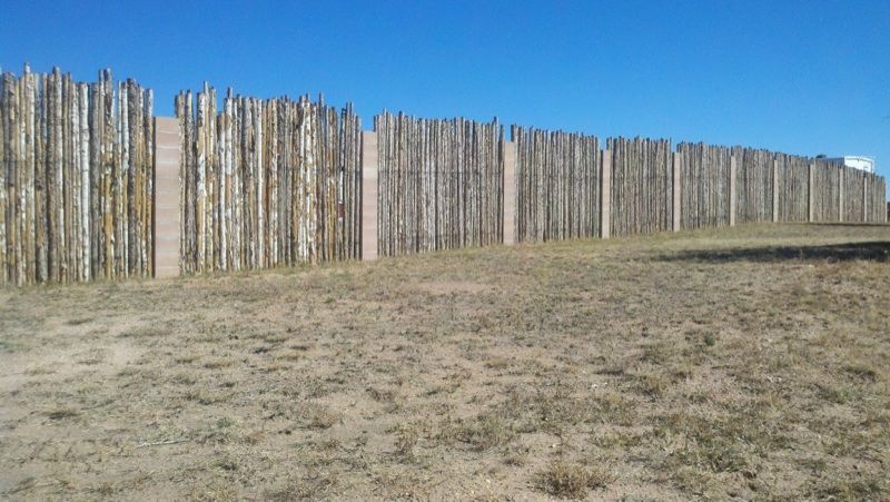 Pillars and Coyote Fencing