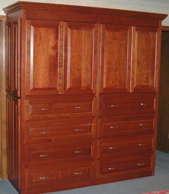 Custom Design — Birdseye Maple Vintage Cabinet in Bristol, CT