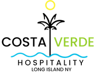 A logo for costa verde hospitality long island ny