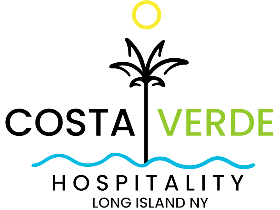 A logo for costa verde hospitality long island ny