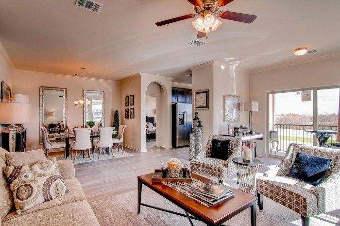 open large living room