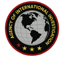 A logo for the agency of international investigation
