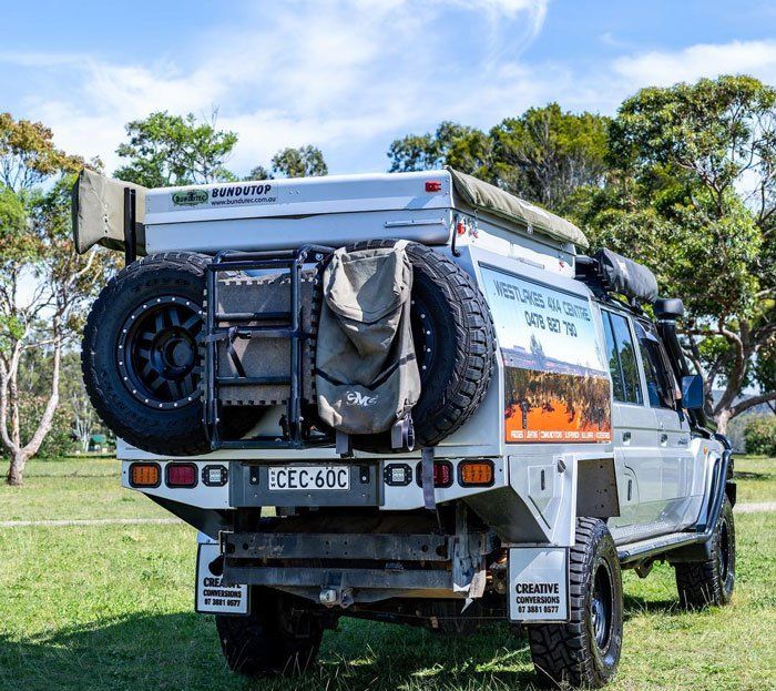 Car and off-road caravan — Westlakes 4x4 Centre In Toronto, NSW