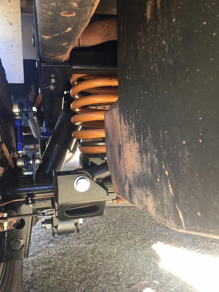 A Close Up of a Suspension System on a Vehicle — Westlakes 4x4 Centre in Singleton, NSW