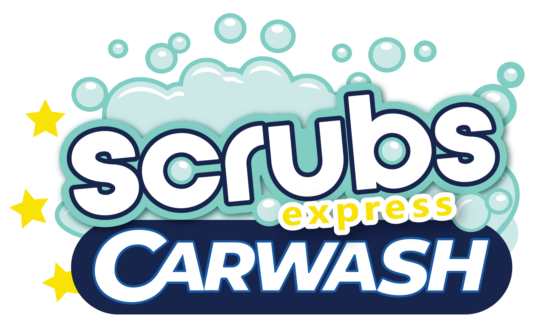 Scrubs Express Carwash Car Logo