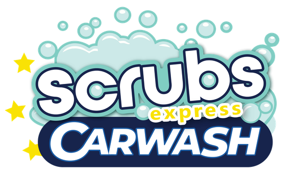 Scrubs Express Carwash Car Logo