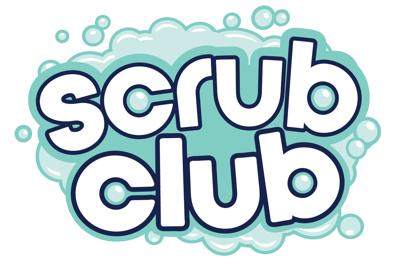 scrubs carwash logo car - blue and pointing to the right