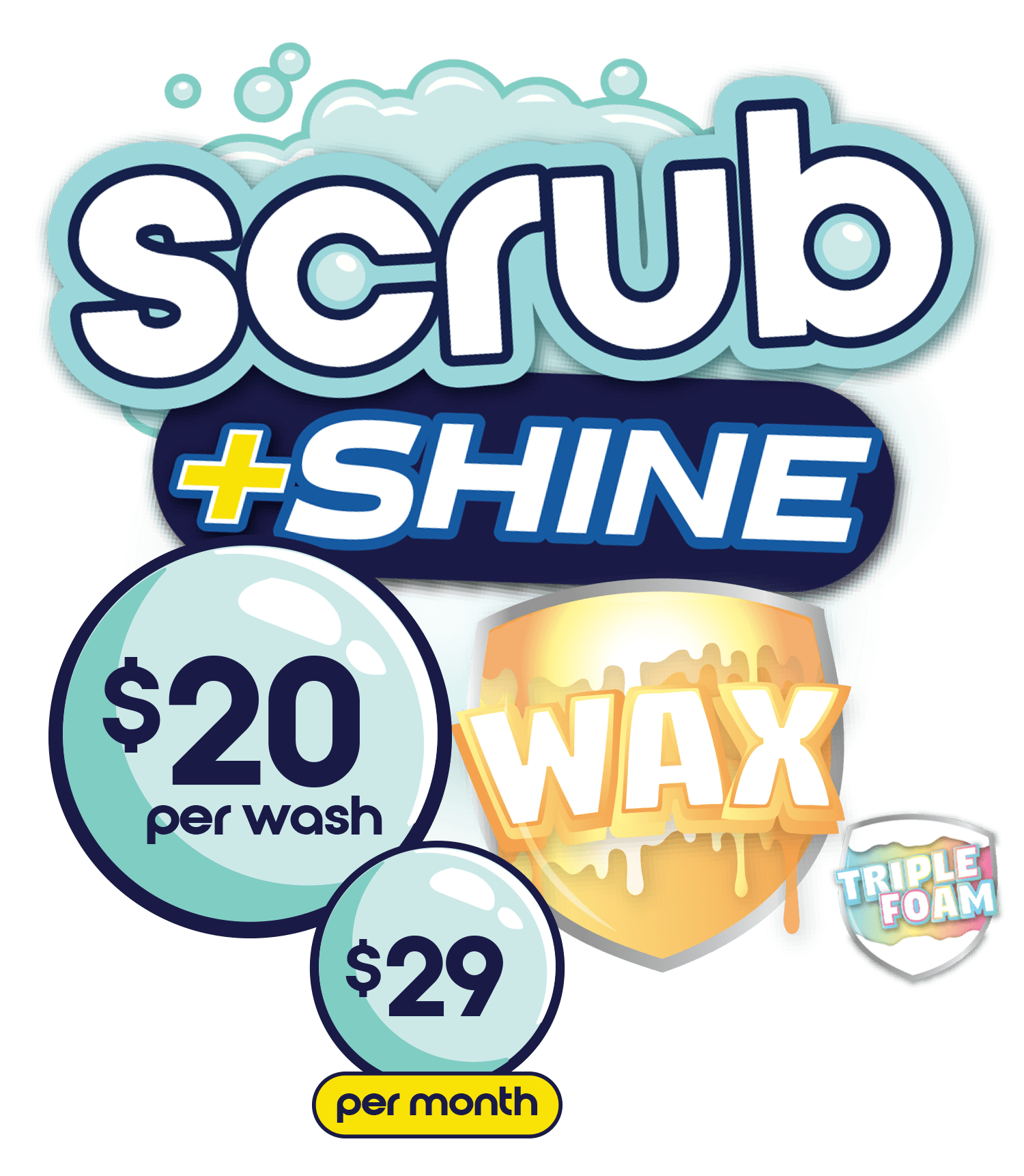 Get the BEST wash at Scrubs Express Carwash!