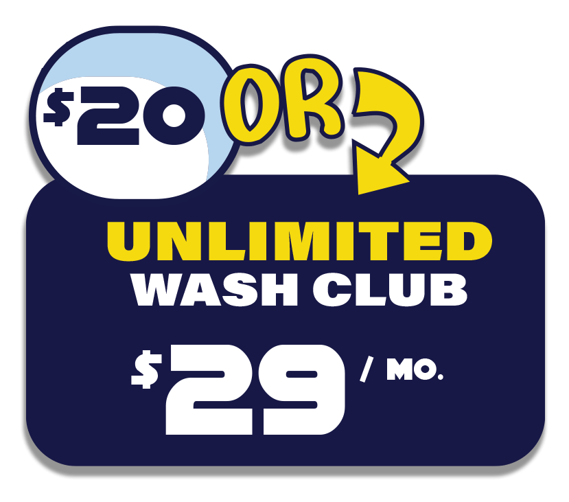 Get the BEST wash at Scrubs Express Carwash!