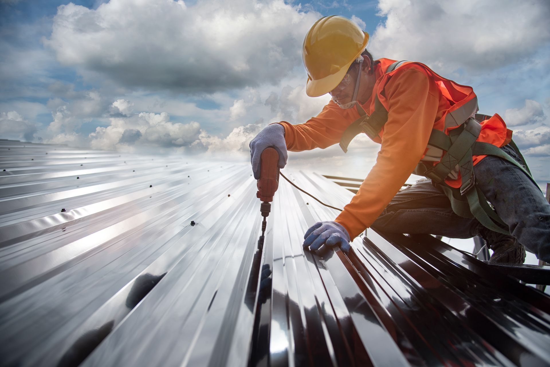 Man wearing safety gears for construction.