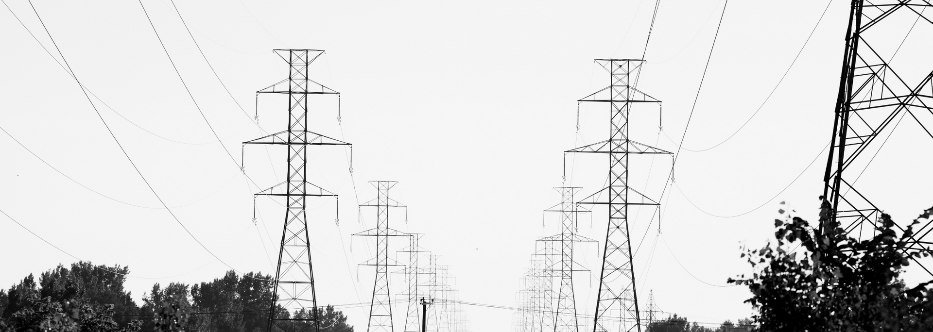 Picture of some electricity pylons.