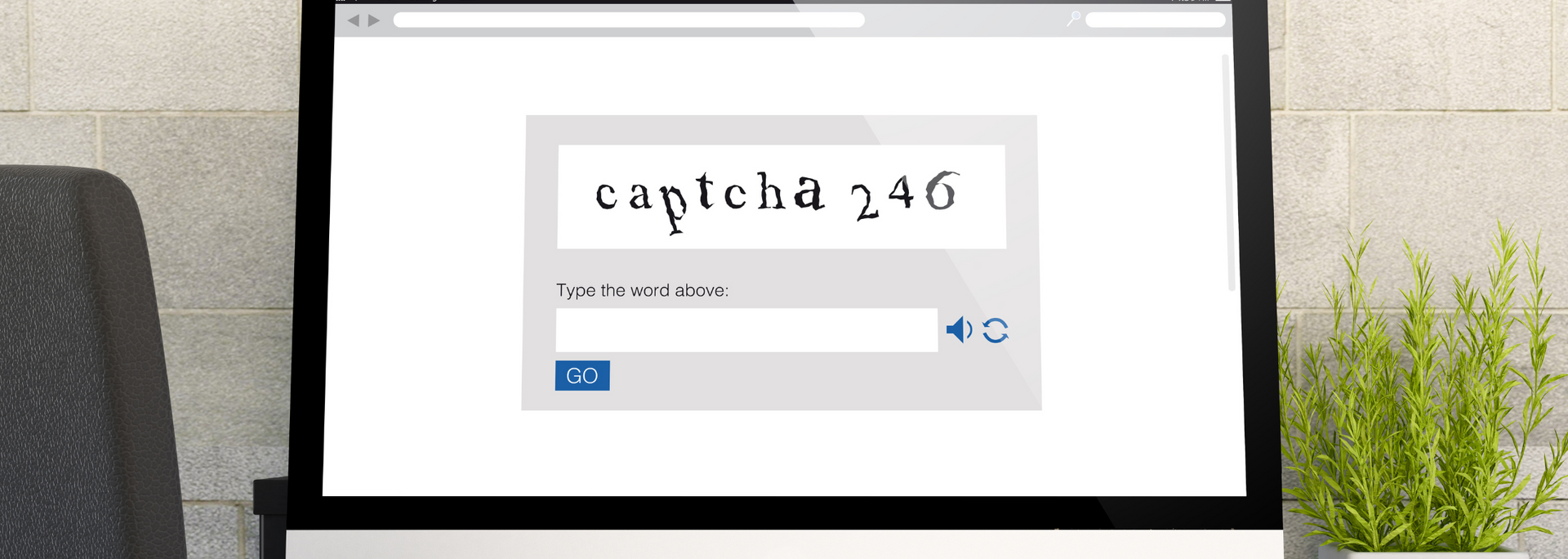 Picture of a CAPTCHA.
