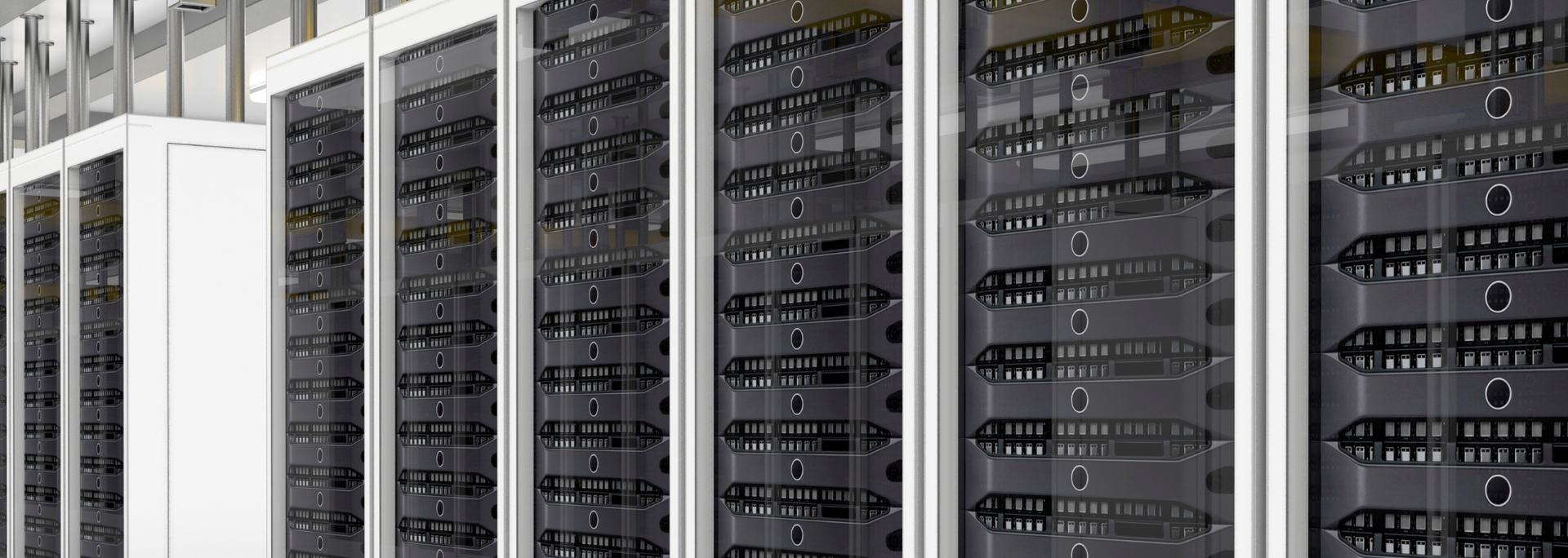 Picture of a rack of servers.
