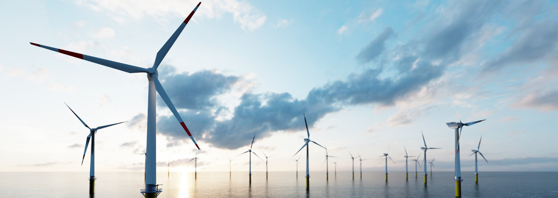 Picture of electricity-generating wind turbines.