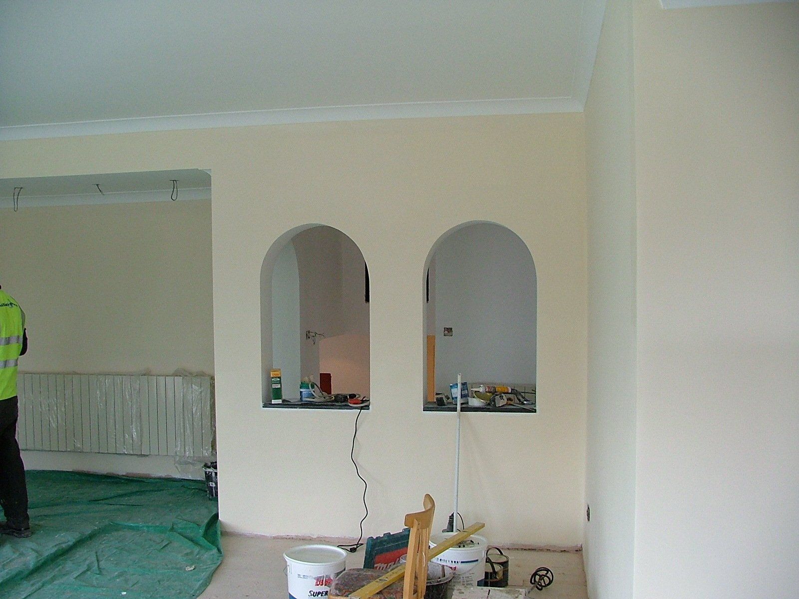 virtual view of large window by sitting area