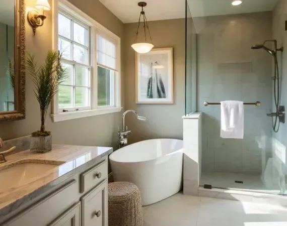 A large house with a swimming pool in front of it.