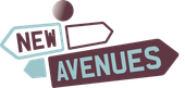 A sign that says new avenues on it