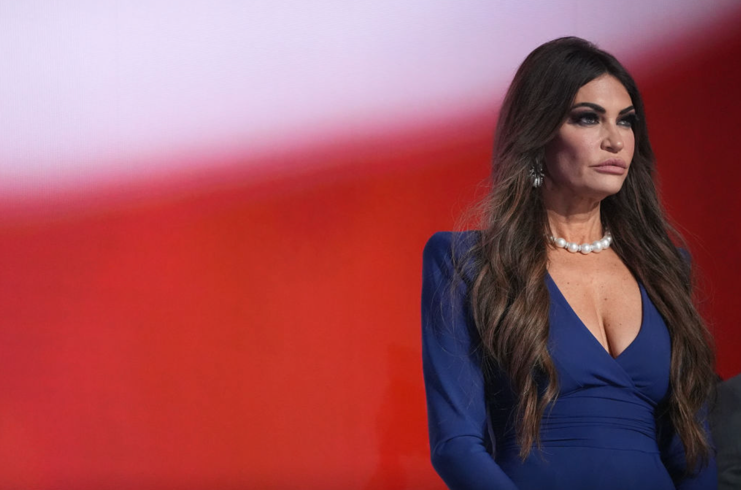 Kimberly Guilfoyle speaks on the second day of the Republican National Convention on July 16, 2024, in Milwaukee.