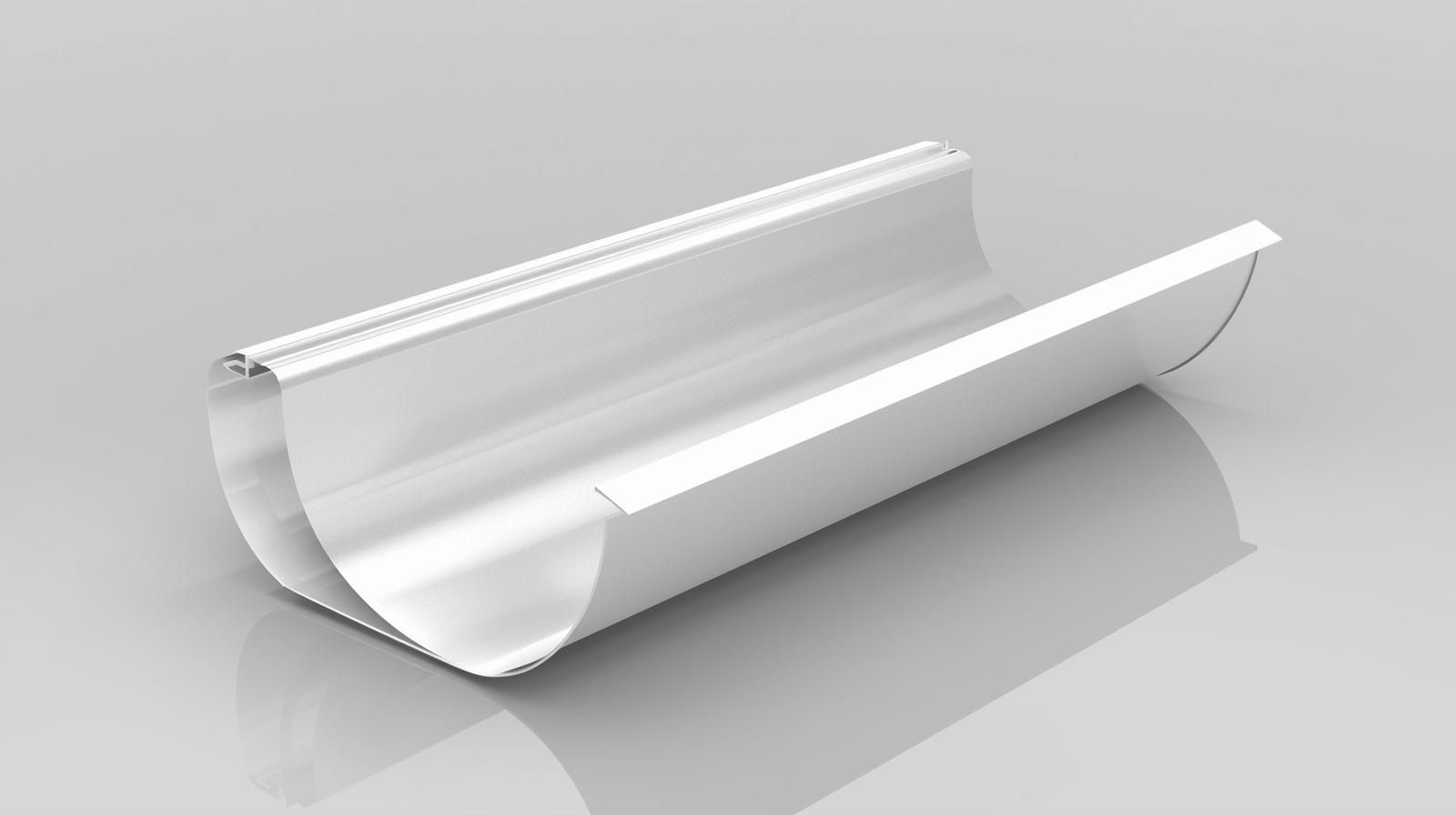 5 inch white aluminum gutter