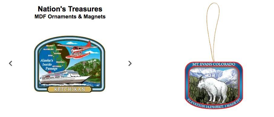 Jackson Pacific Ornaments & Magnets  including Custom Designs