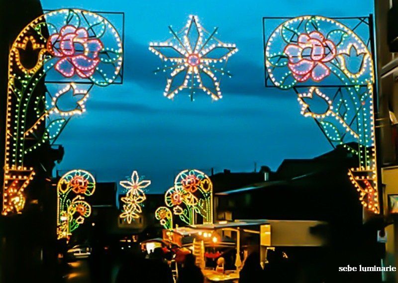 LUMINARIE STRADALI E CENTRI COMMERCIALI, rieti