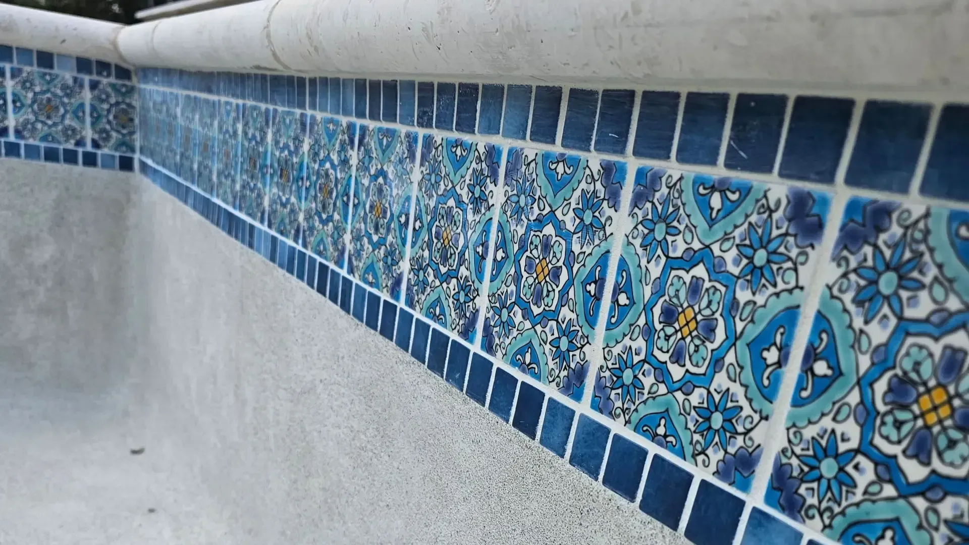 custom swimming pool tile