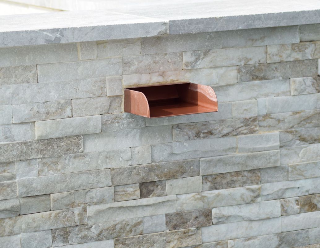 Copper Pool Scuppers