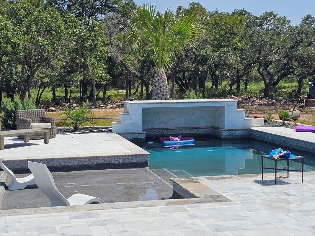 Pool renovation in New Braunfels, TX
