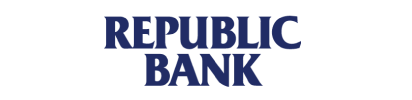 Republic Bank logo in blue text on white background.