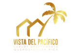 Un logotipo dorado para los apartamentos de lujo Vista del Pacífico