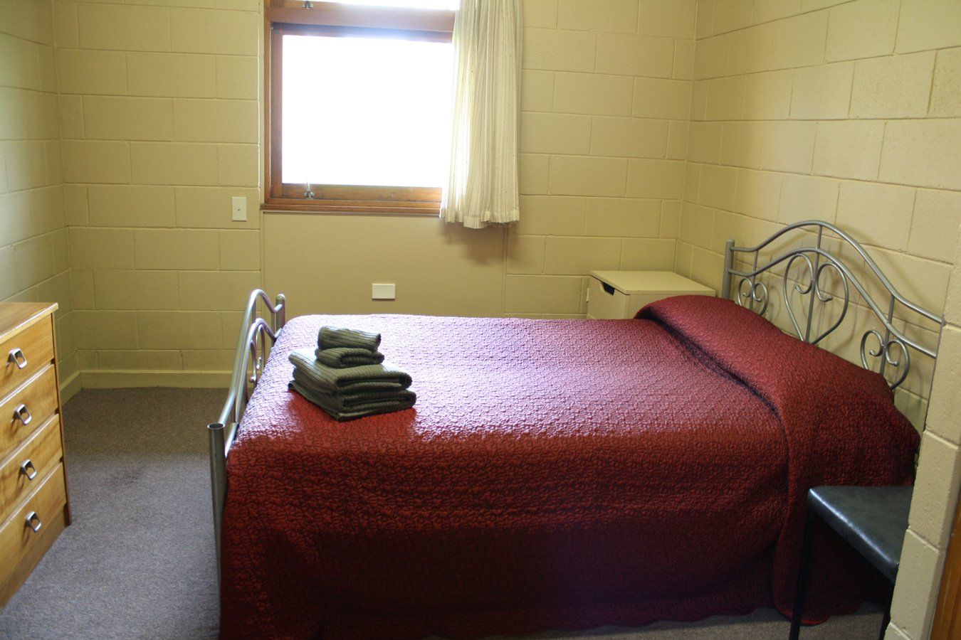 Red Double Bed Accommodation