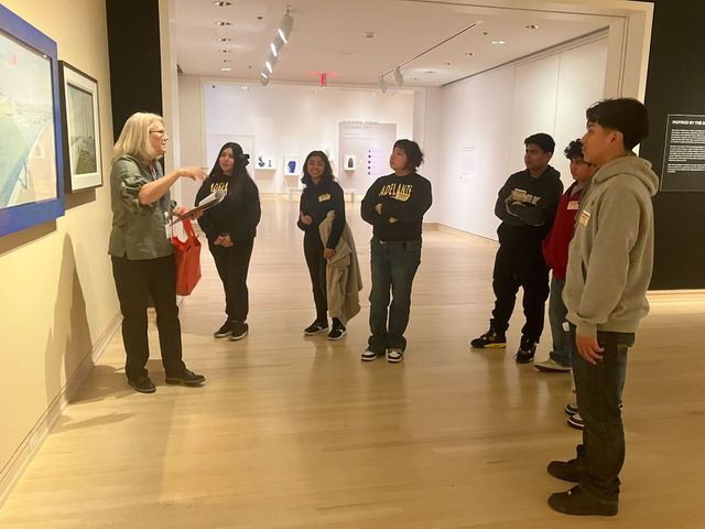 8th Grade at Newfields Art Museum.