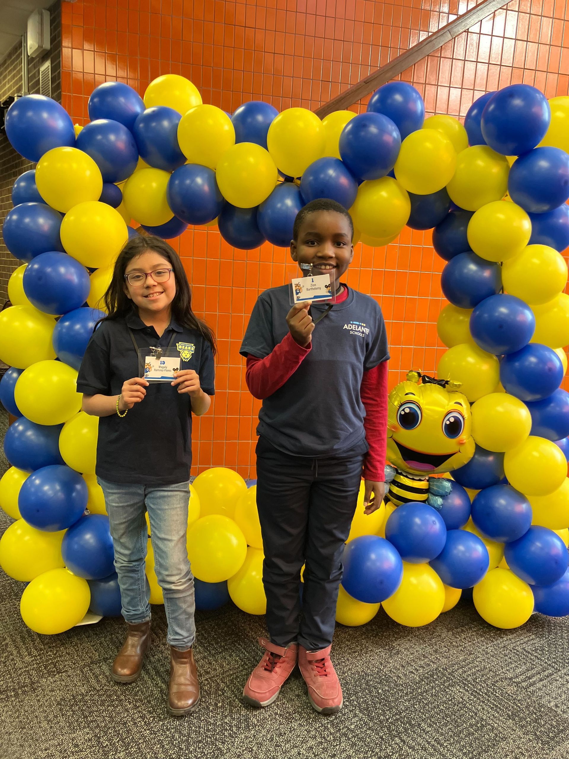 Spelling Bee participants posing together
